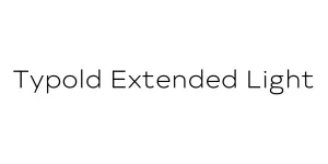 Typold Extended Light Font