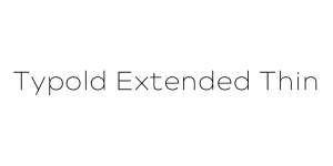Typold Extended Thin Font