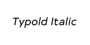 Typold Italic Font