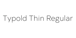 Typold Thin Regular Font