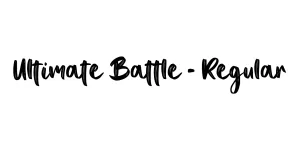 Ultimate Battle - Regular Font