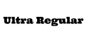 Ultra Regular Font