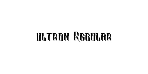 ultron Regular Font
