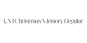 UM Christmas Memory Regular Font