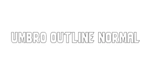 Umbro Outline Normal Font