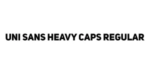 Uni Sans Heavy CAPS Regular Font