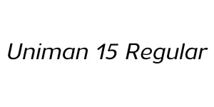 Uniman 15 Regular Font