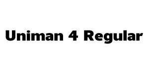 Uniman 4 Regular Font