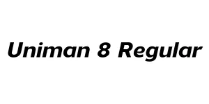 Uniman 8 Regular Font