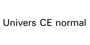 Univers CE normal Font