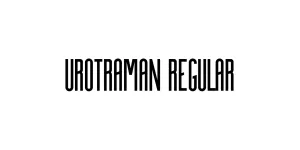 UROTRAMAN Regular Font