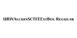 URWAlcuinSCTEEExtBol Regular Font