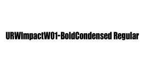 URWImpactW01-BoldCondensed Regular Font