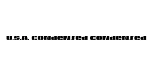 U.S.A. Condensed Condensed Font