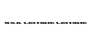 U.S.A. Leftalic Leftalic Font