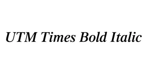 UTM Times Bold Italic Font