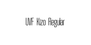 UVF Kizo Regular Font