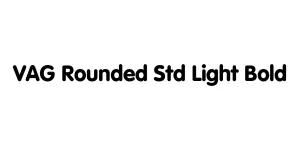 VAG Rounded Std Light Bold Font