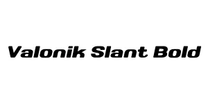 Valonik Slant Bold Font