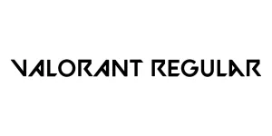 VALORANT Regular Font