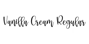 Vanilla Cream Regular Font