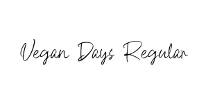 Vegan Days Regular Font