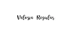 Velosia Regular Font