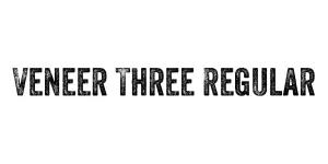 Veneer Three Regular Font