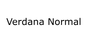 Verdana Normal Font