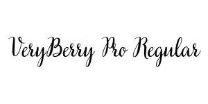 VeryBerry Pro Regular Font