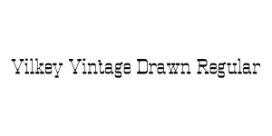 Vilkey Vintage Drawn Regular Font