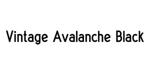 Vintage Avalanche Black Font