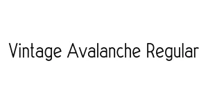Vintage Avalanche Regular Font