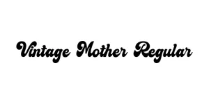 Vintage Mother Regular Font