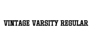 Vintage Varsity Regular Font