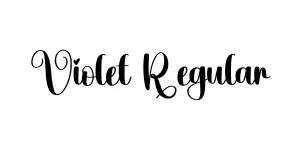 Violet Regular Font