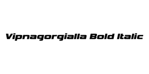 Vipnagorgialla Bold Italic Font