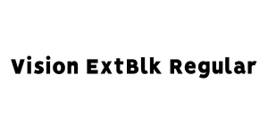 Vision ExtBlk Regular Font