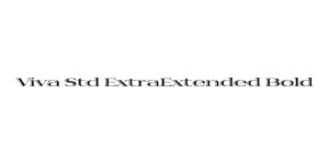 Viva Std ExtraExtended Bold Font