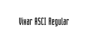 Vixar ASCI Regular Font