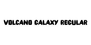 VOLCANO GALAXY Regular Font