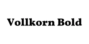 Vollkorn Bold Font