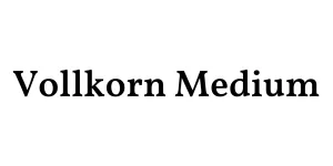 Vollkorn Medium Font