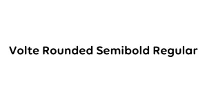 Volte Rounded Semibold Regular Font