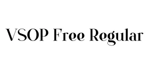 VSOP Free Regular Font