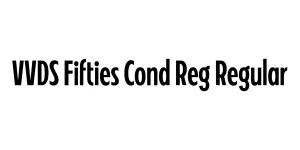 VVDS Fifties Cond Reg Regular Font