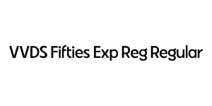 VVDS Fifties Exp Reg Regular Font