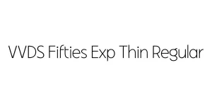 VVDS Fifties Exp Thin Regular Font