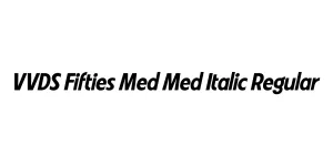VVDS Fifties Med Med Italic Regular Font