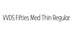 VVDS Fifties Med Thin Regular Font